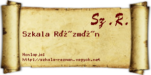 Szkala Rézmán névjegykártya